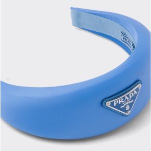 COPY - 100% authentic Prada hand and, baby blue. Lightly worn! Can be cleaned.